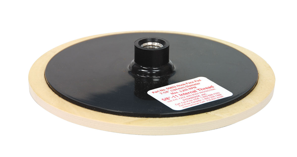 7-1/4" (184 mm) Dia. Non-Vacuum Wet/Dry Sander Disc Pad, Hook-Face, Short Nap - Power Tool Parts & Other